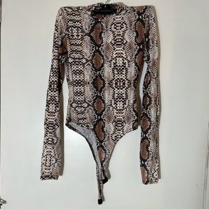 NastyGal Snakeskin Body suit